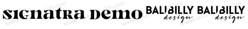 Signatra DEMO字体转换